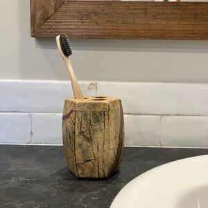 Earthy Natural Stone  Toothbrush Holder